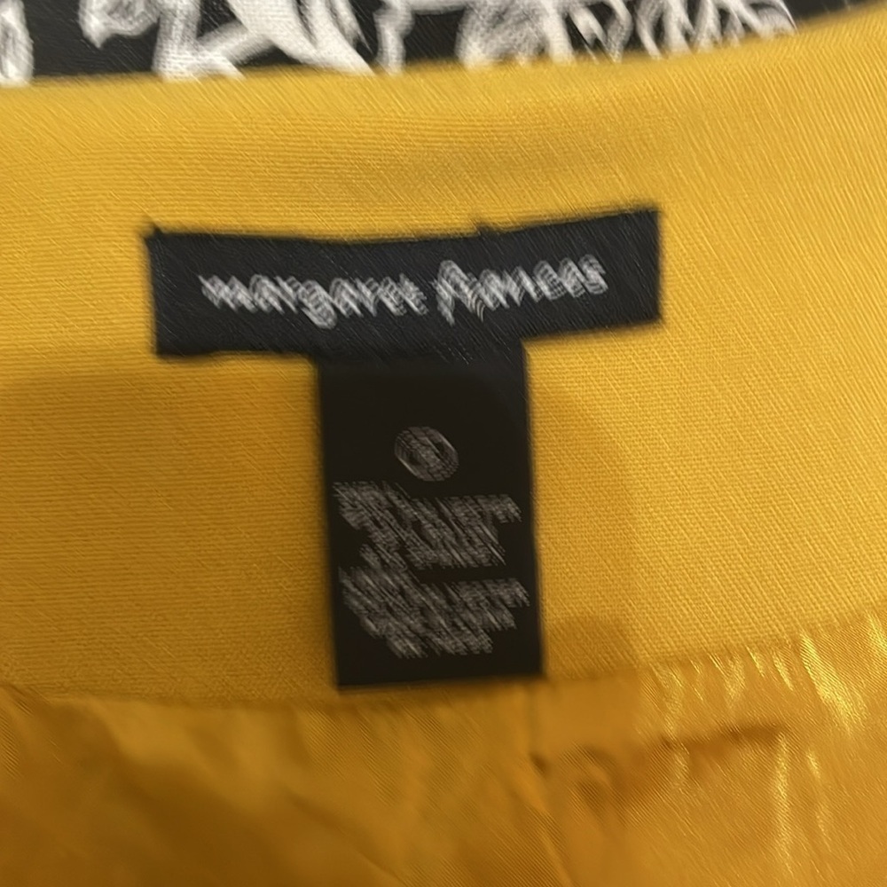 Margaret M Yellow Cape Jacket Modern Structured Design - Picture 10 of 12
